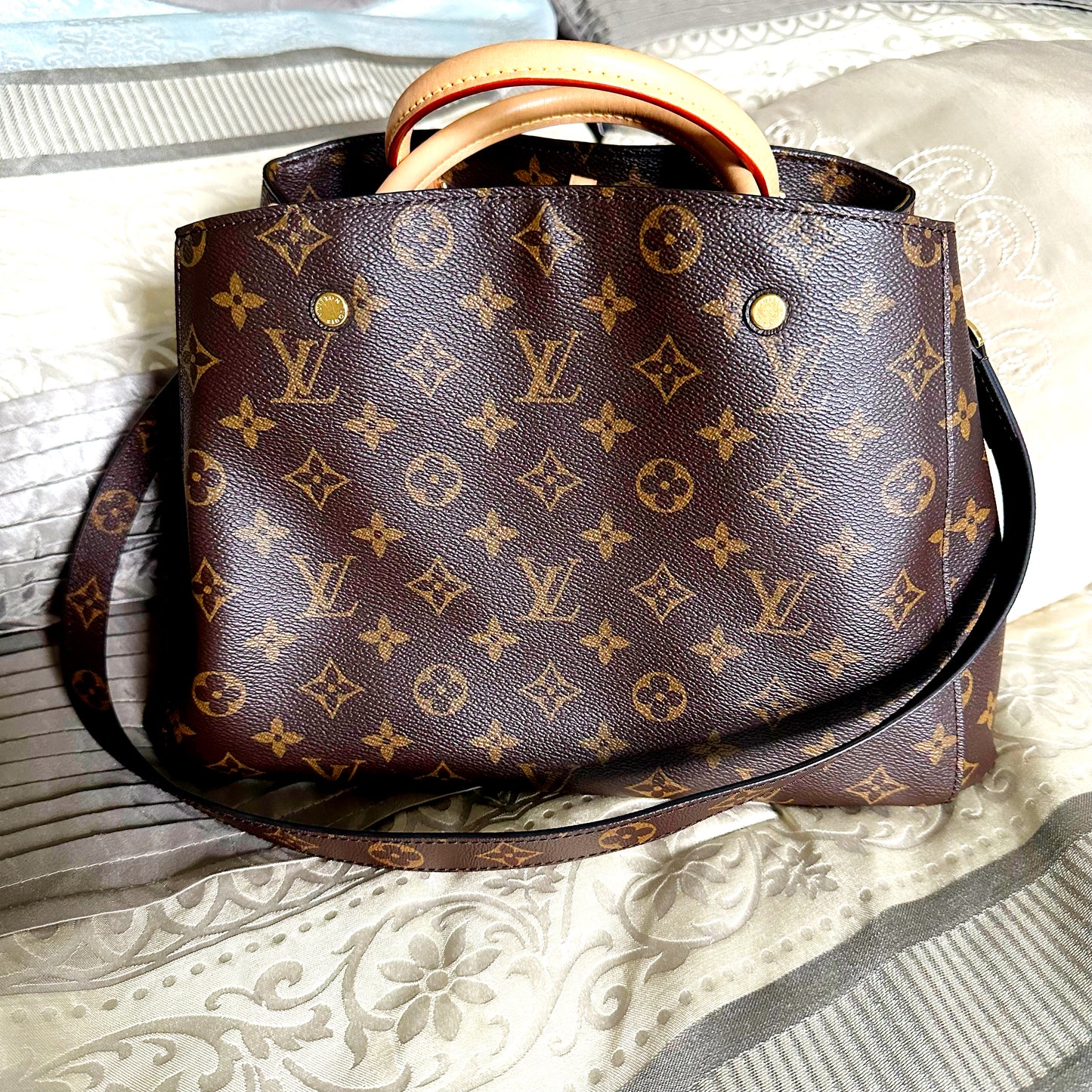 Louis Vuitton Montaigne GM Top Handle w/ Shoulder Strap