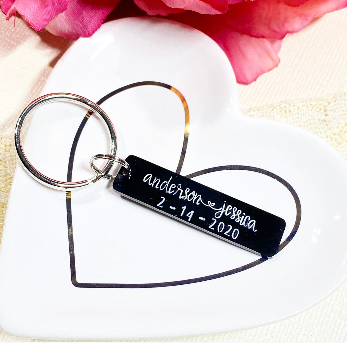 BLACK BAR KEYCHAIN