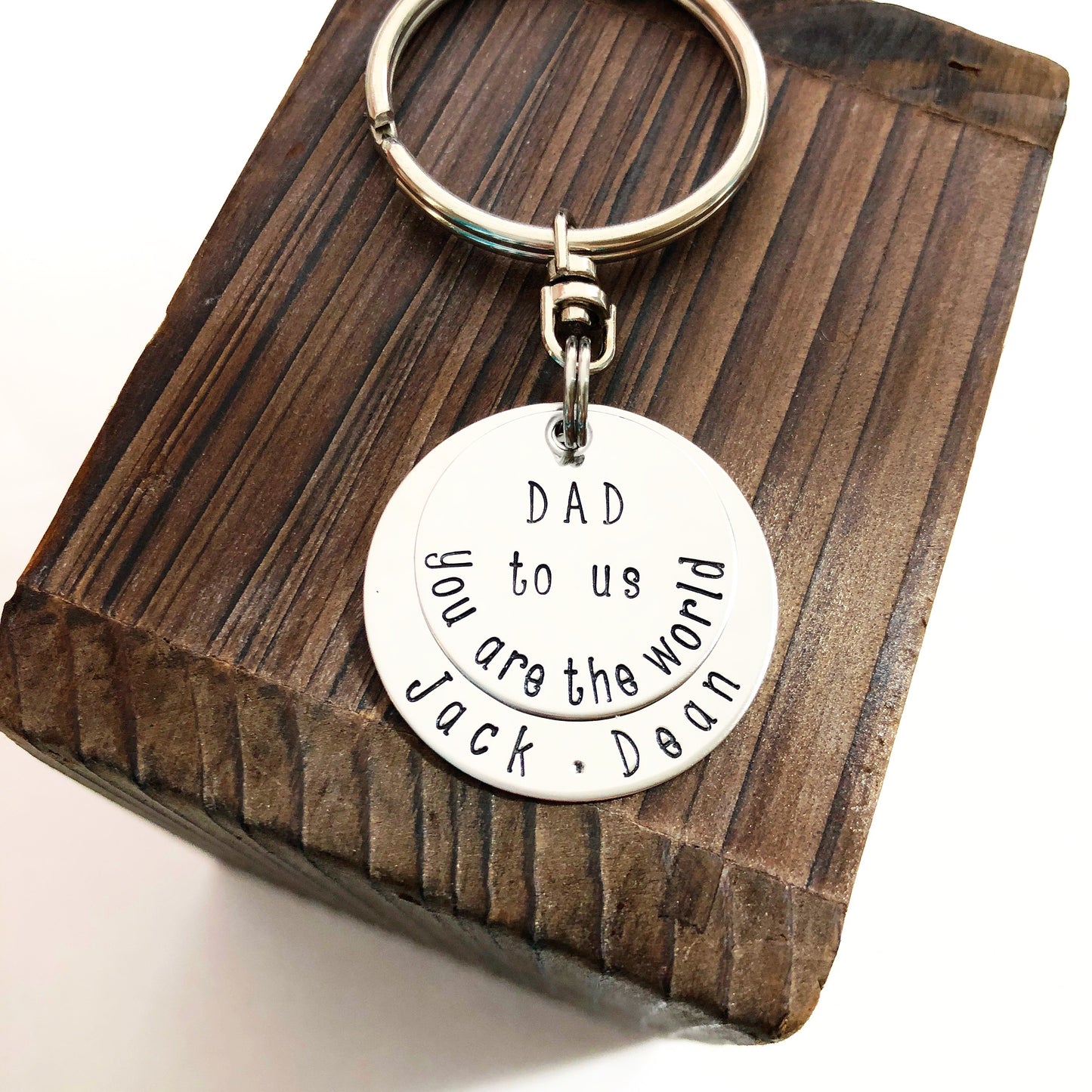 DISK STACKABLE KEYCHAIN